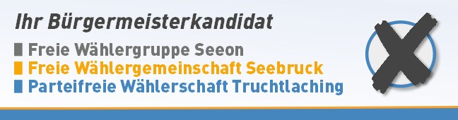Sebastian Maier - Ihr Landratskandidat der FW/UW Traunstein
